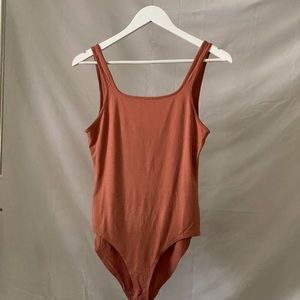 Wilfred Free orange-red tank bodysuit